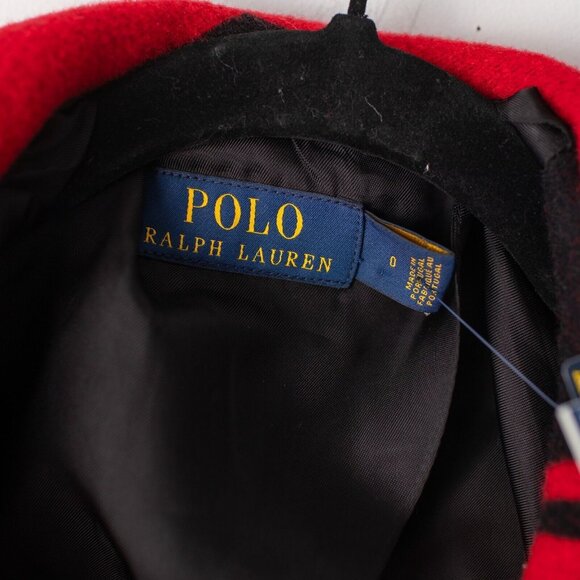 Polo Ralph Lauren Red Black Carlyn Double Breasted Belted Wool Coat‎ SZ. 0  NWT - Picture 8 of 12
